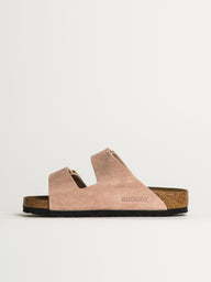 WOMENS BIRKENSTOCK ARIZONA SUEDE SANDALS - LIGHT ROSE