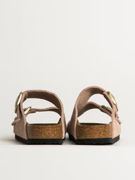 WOMENS BIRKENSTOCK ARIZONA SUEDE SANDALS - LIGHT ROSE