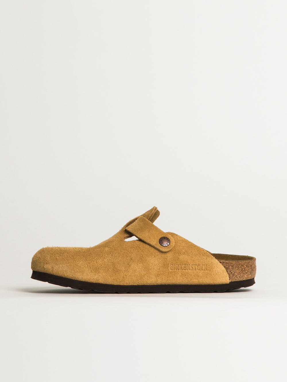 WOMENS BIRKENSTOCK BOSTON SUEDE CLOG - LATTE CREAM