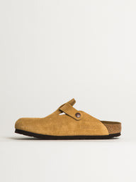 WOMENS BIRKENSTOCK BOSTON SUEDE CLOG - LATTE CREAM