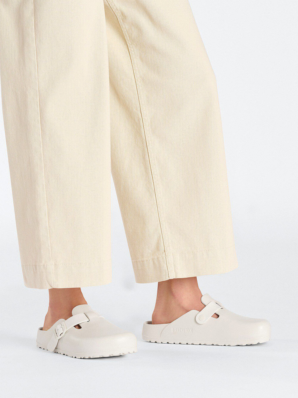 WOMENS BIRKENSTOCK BOSTON EVA CLOG - EGGSHELL