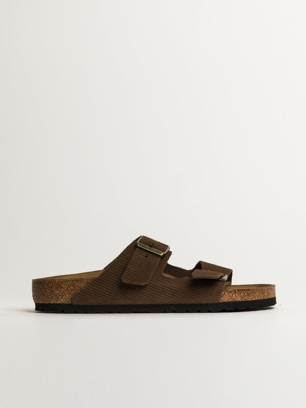 BIRKENSTOCK MENS BIRKENSTOCK ARIZONA CORD SUEDE - DARK TEA - Blackwell Supply Co.