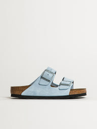 WOMENS BIRKENSTOCK ARIZONA SUEDE SANDALS - BABY BLUE