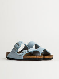 WOMENS BIRKENSTOCK ARIZONA SUEDE SANDALS - BABY BLUE