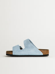 WOMENS BIRKENSTOCK ARIZONA SUEDE SANDALS - BABY BLUE