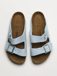 WOMENS BIRKENSTOCK ARIZONA SUEDE SANDALS - BABY BLUE