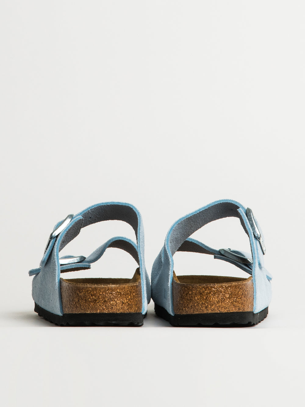 WOMENS BIRKENSTOCK ARIZONA SUEDE SANDALS - BABY BLUE