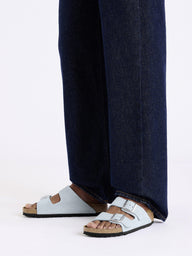 WOMENS BIRKENSTOCK ARIZONA SUEDE SANDALS - BABY BLUE