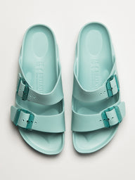 WOMENS BIRKENSTOCK ARIZONA STEALTH EVA SANDALS - AQUA