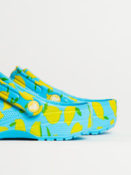 WOMENS CROCS CLASSIC FRESH FRUITS CLOG - BLUE